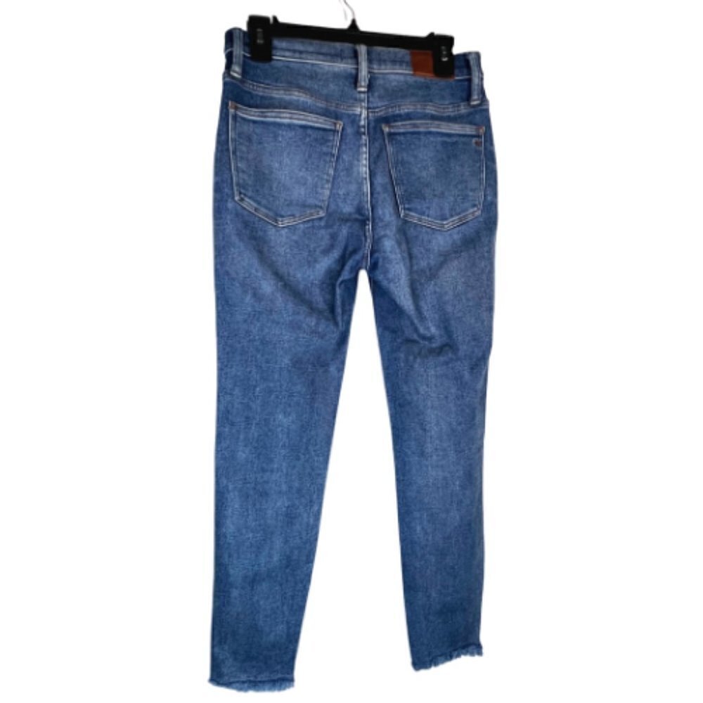 MADEWELL 10" Button Front High Rise Frayed Hem Skinny Jean Size 6/28 - Picture 6 of 12